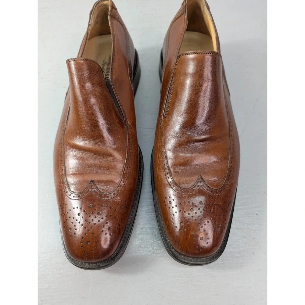 Johnston & Murphy Signature Series Loafers Men's 9.5‎ M Leather Made In Italy